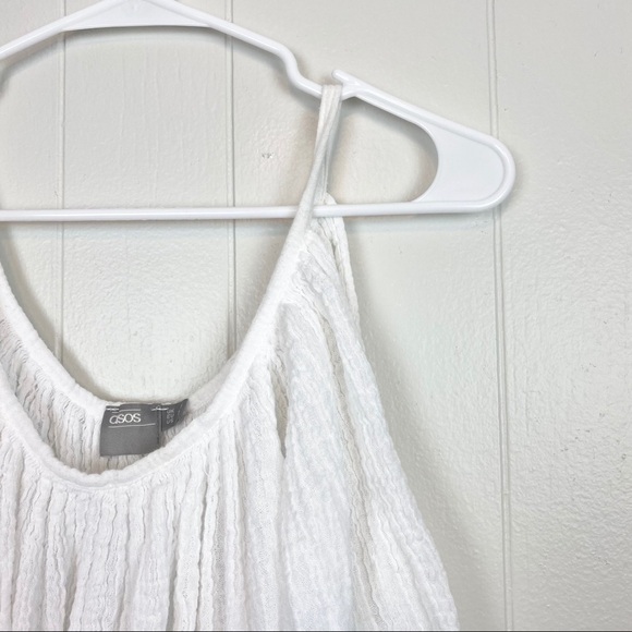 ASOS | White Cold Shoulder Flowy Blouse Size 4 - Picture 3 of 6